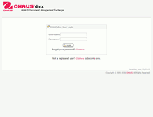 Tablet Screenshot of dmx.ohaus.com